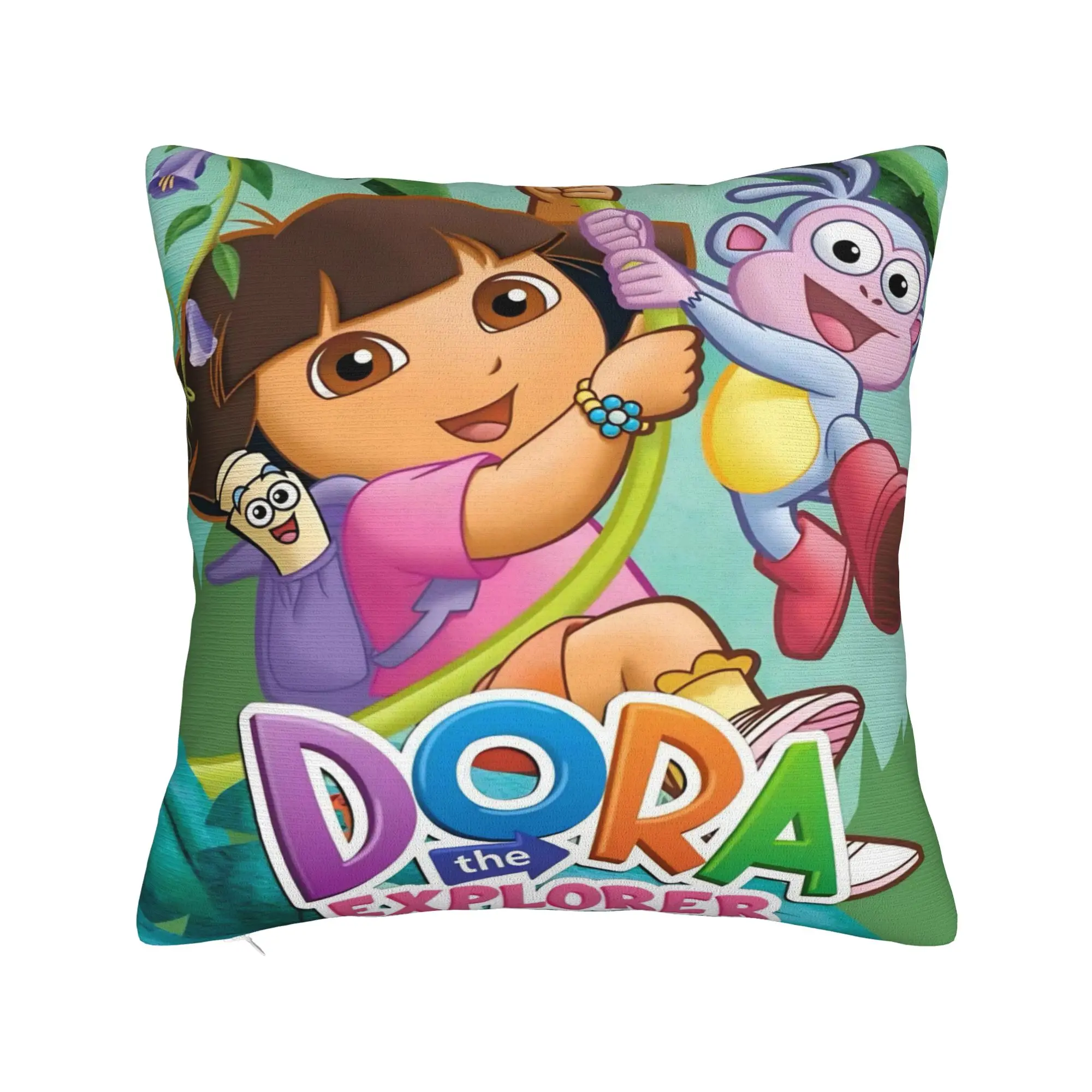 D-Doras The Explorers Pillowcase Stuff Soft Cushion Cover Decor  Throw Pillow Case Cover Home Multiple Sizes