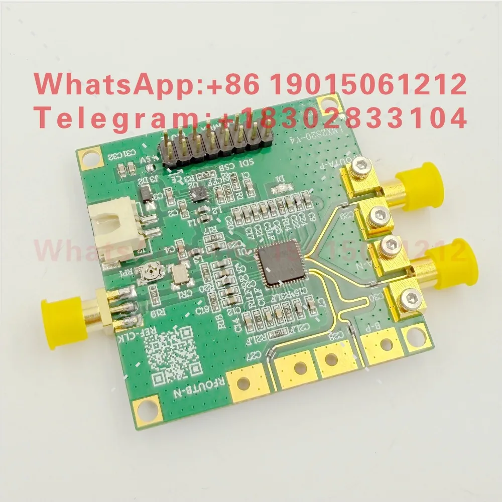 product LMX2820 evaluation board, development board, high frequency matching board, high power output board