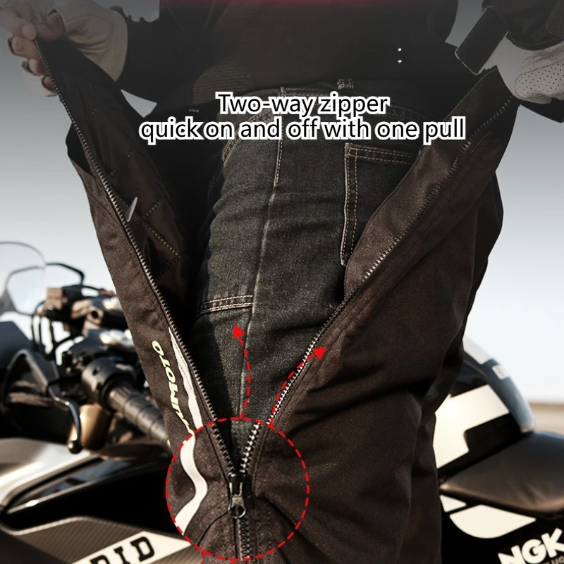 

Motorcycle Thermal Protective Pants Men Motocross Pantalon Quick Take Off Waterproof Windproof Men Women Motorcycle Pants