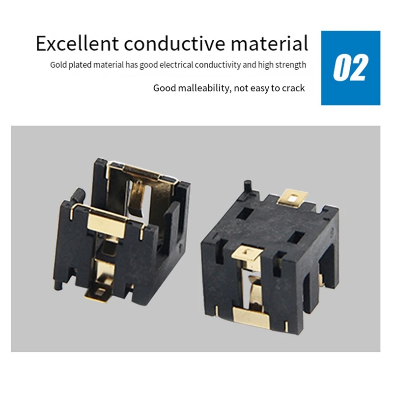 AG13 Button Cell Holders Gold-Plated PCB Horizontal Type For DIY Arduino Projects