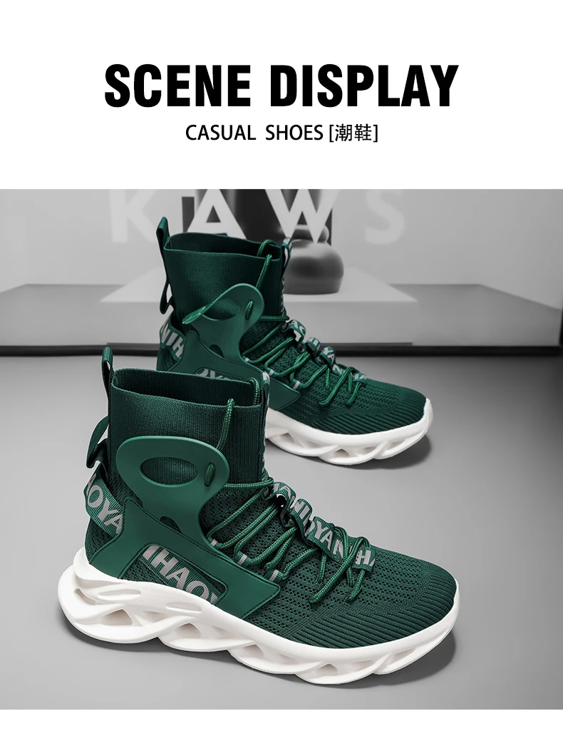 Herren-Freizeitschuhe, modische Laufschuhe, rutschfeste Offroad-Schuhe, Rennschuhe, atmungsaktive, dämpfende Sneakers, Mesh-Trainer für Paare – Detail 19
