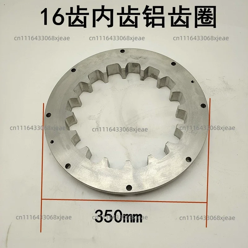 MB170 gear box inner and outer teeth aluminum gear ring iron gear ring 40A marine gearbox assembly 16 tooth rubber block