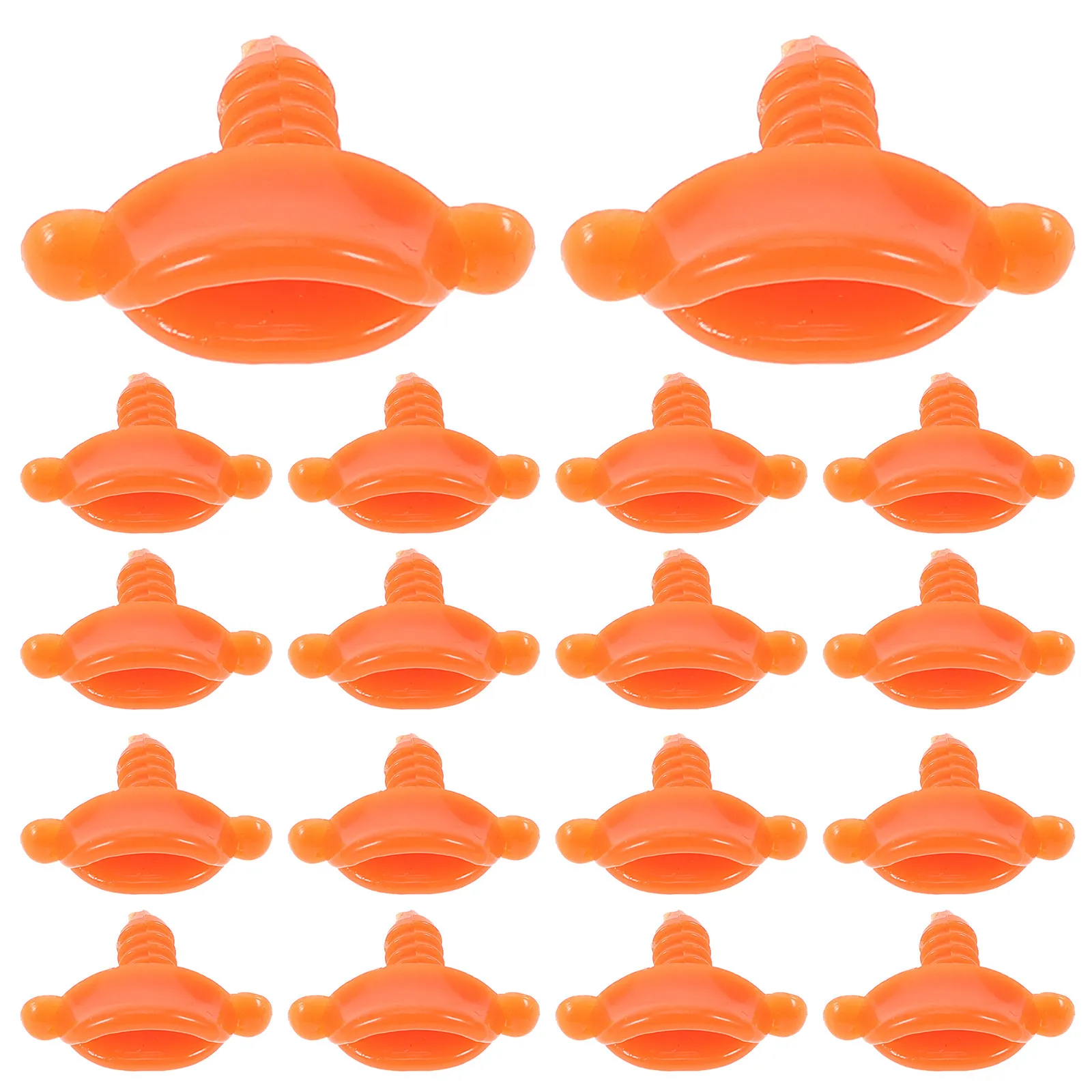50Pcs Plastic Duck Mouth Inserts for DIY Animal Craft Projects Threaded Stability Lip Edge Design Realistic Duck Mouth