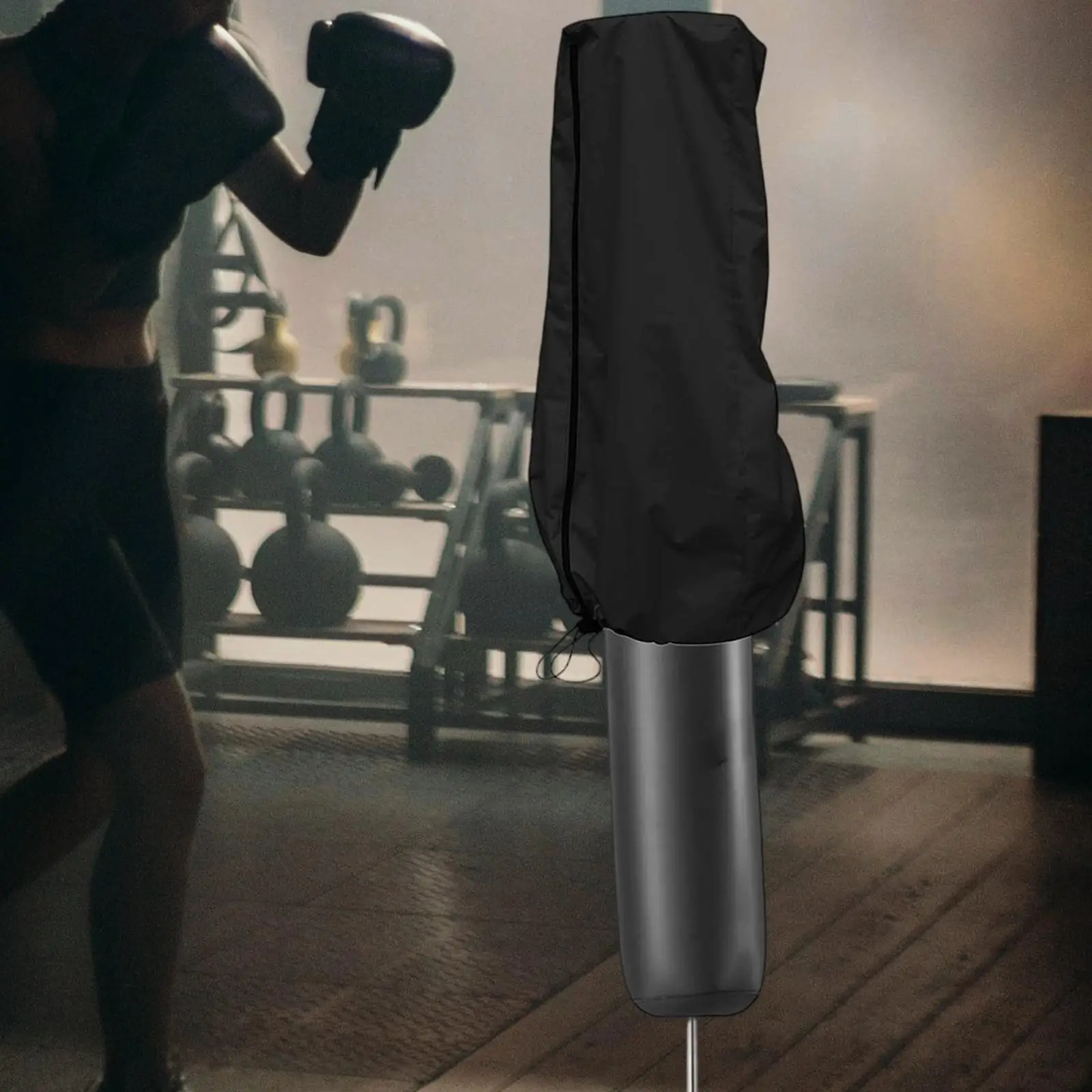 Standing Boxing Bag Cover Replacement 420D Oxford Fabric Tear Resistant Waterproof Shield for Gym Equipment and Fitness
