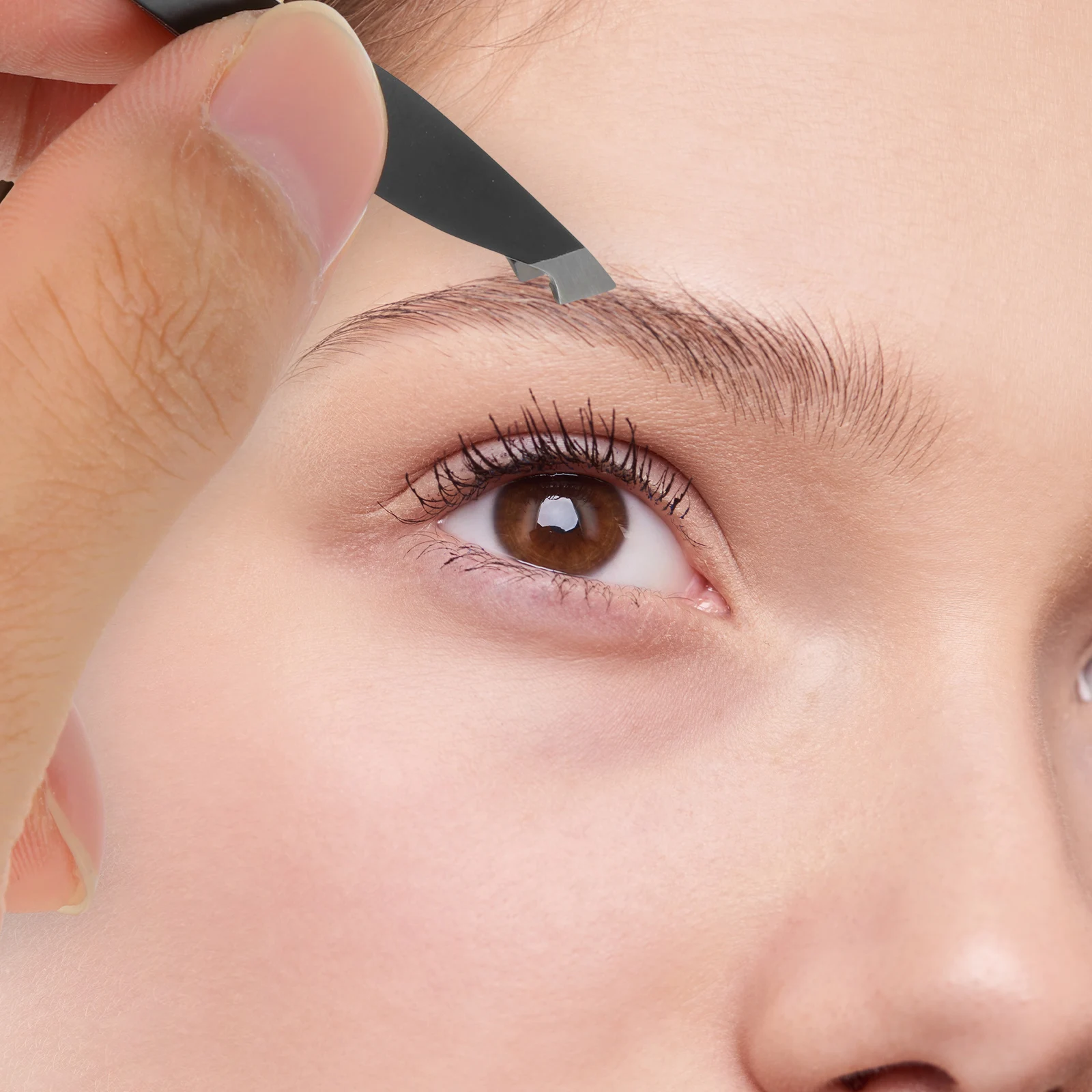 

1 комплект, пинцет из нержавеющей стали, салон красоты, зажим для бровей, практичный зажим для бровей, долговечное использование, эргономичный дизайн