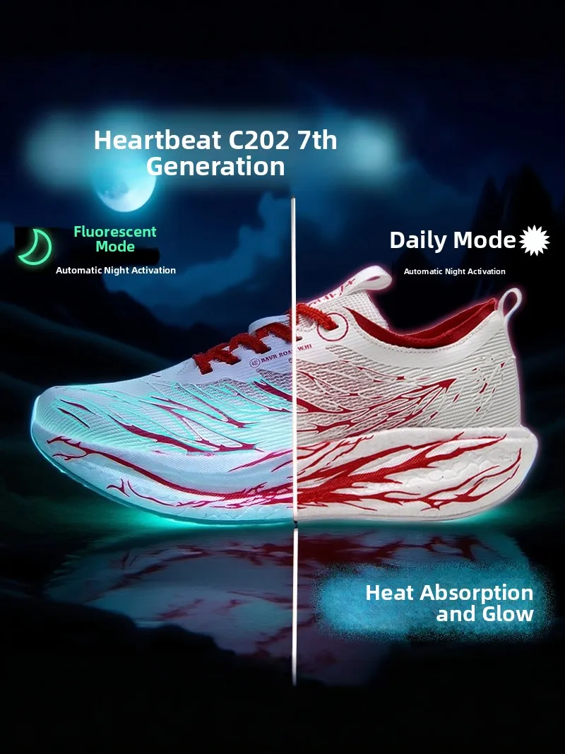 

Men's Summer Anti-Slip Lightweight Casual Sports Shoes Carbon Plate Running Trendy Shoes Student Youth Low Help Breathable Mesh