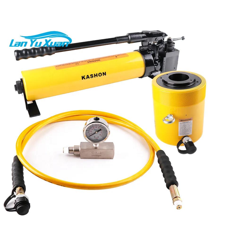 KS-RCH-1003 95 Ton ENERPAC Same Cheap Price Push And Pull Center Hole Single Acting Hollow Hydraulic Cylinder Jack Ram