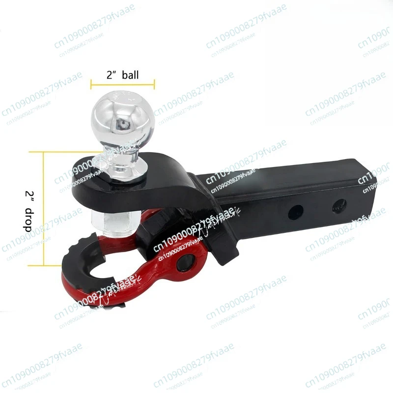 Welded square tube trailer hook with tongue off-road vehicle modified  arm