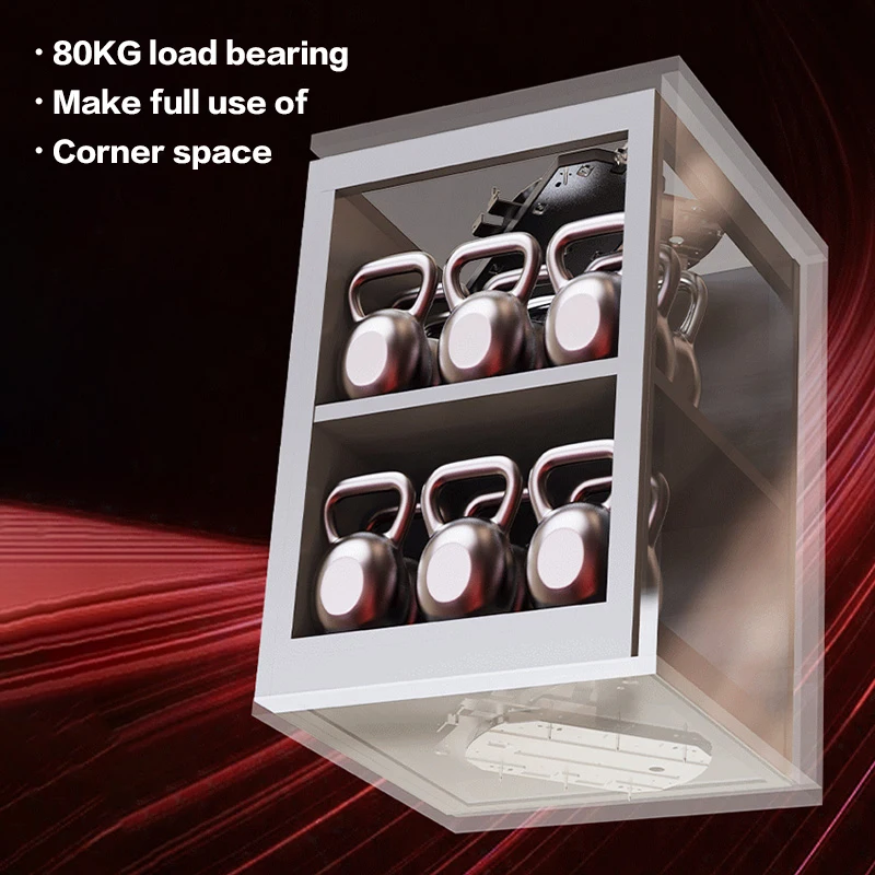 ฮาร์ดแวร์ตู้หมุนสี่เหลี่ยม 360 องศา Creative Display ฐานแผ่นเสียงสําหรับนิทรรศการมุมตู้ TRACK System