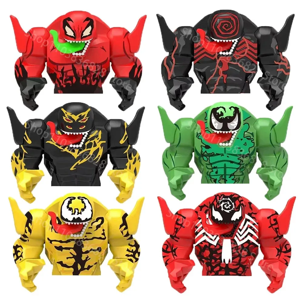 New Movie Movable Model Bricks Venom Carnage Symbiont Assemble Compatible Action Figures Puzzle Kids Toys Building Blocks Gifts