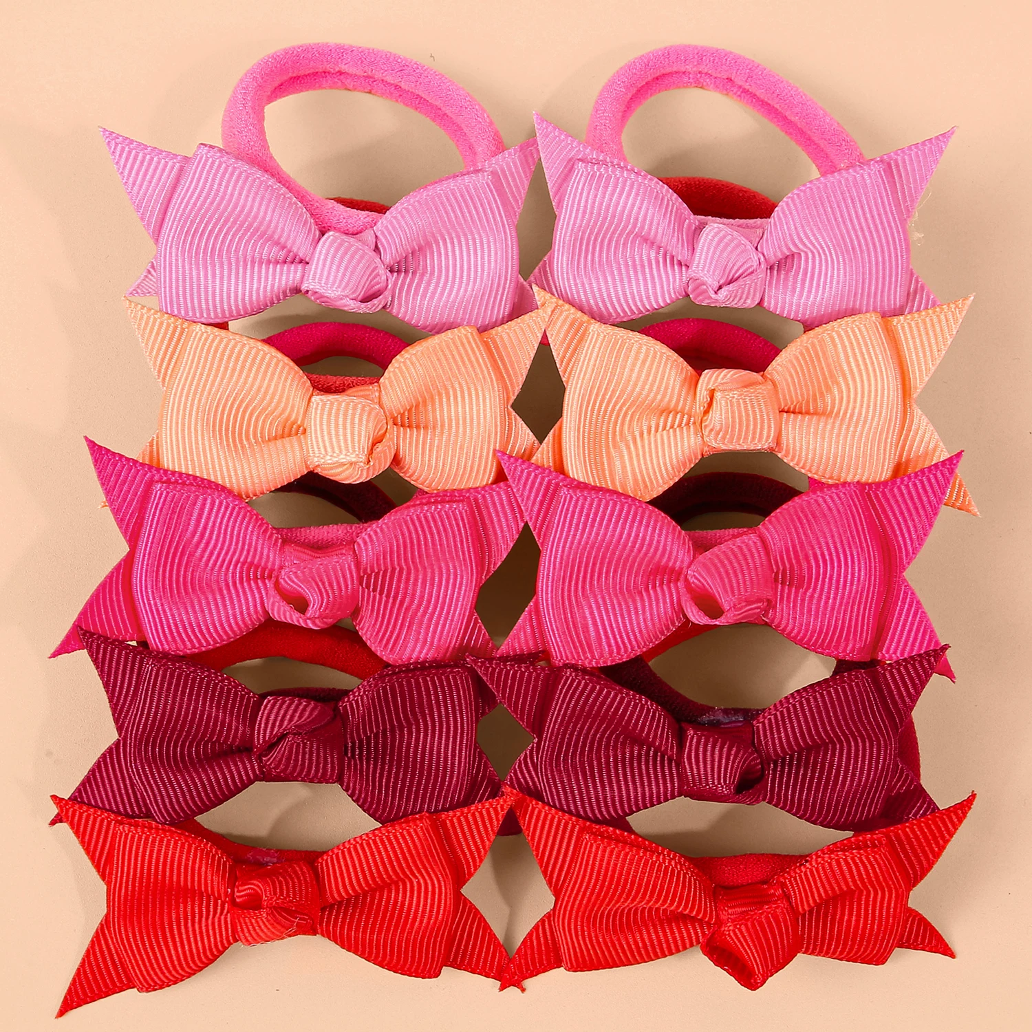10/40 stücke Band Schwalbenschwanz Bogen Haar Seil Für Mädchen Nette Elastische Nylon Haar Krawatten Für Kinder Frauen Pferdeschwanz Täglichen haar Zubehör – Detail 4