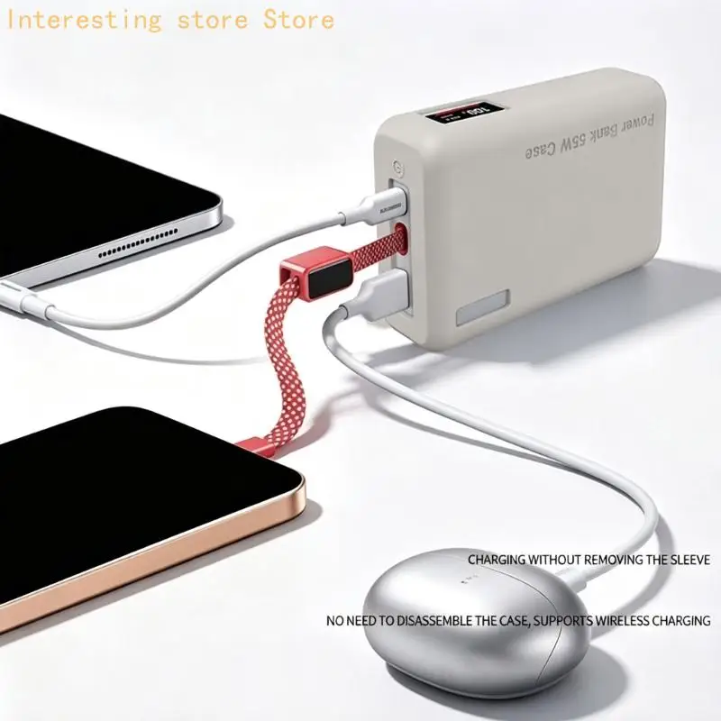 Travel Ready Silicone Powerbank Case for 20000Mah 55W PB545 Powerbank Access 55KC