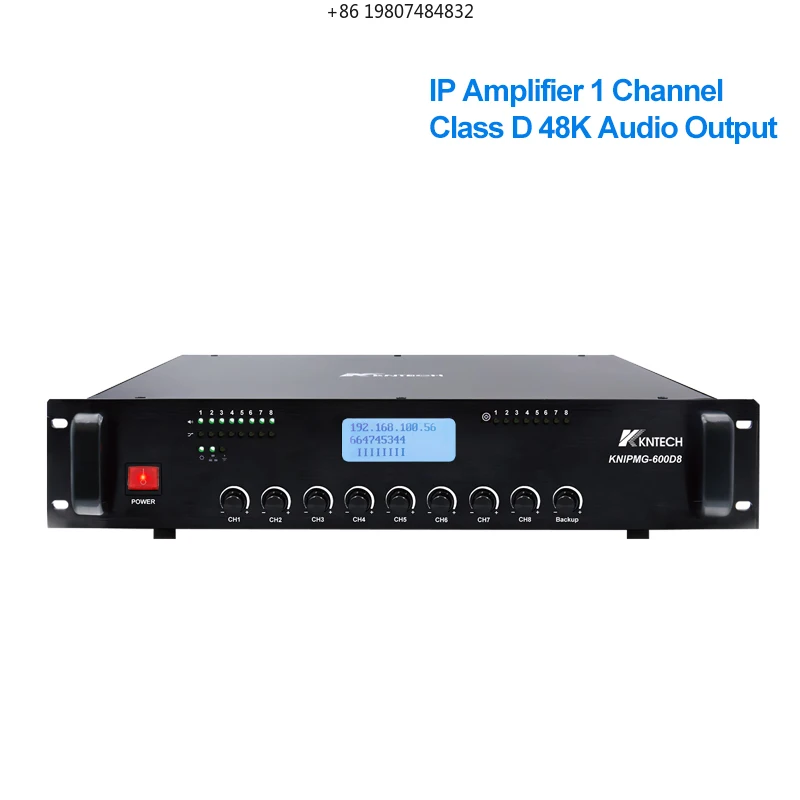 Aliexpress Hot SIP Paging 600W IP-Based PA Amplifier with Multi-Zone 70 V/100 V Line for Schools & Offices