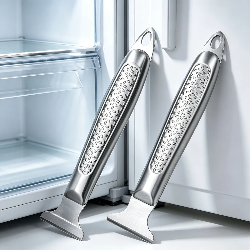 Thickened Stainless Steel Fridge Ice Remover Mini Defrost Scraper Multi Tool for Ice Wall Paper And Couplet Cleaning