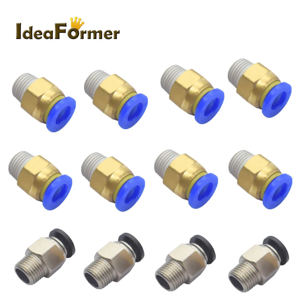 5 sztuk E3D j-head Pneumatyczne Złącze Nici M10 dla żarnika 1.75/3.0mm 3D części Drukarki