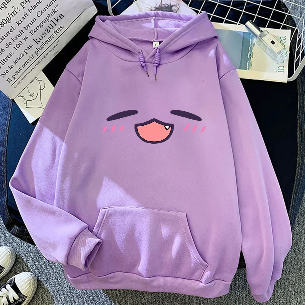 Tako Takodachi Face Hoodie Anime Hololive Hoodies Winter Women Spring/Autumn Tops Unisex Sweatshirt Vintage Harajuku Sudaderas - Image 3