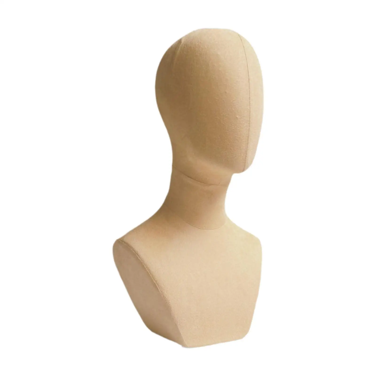 Mannequin Head Stand Model Organizer with Neck Professional Wig Head Stand Wig Display for Caps Jewelry Headdress Pendants Hats