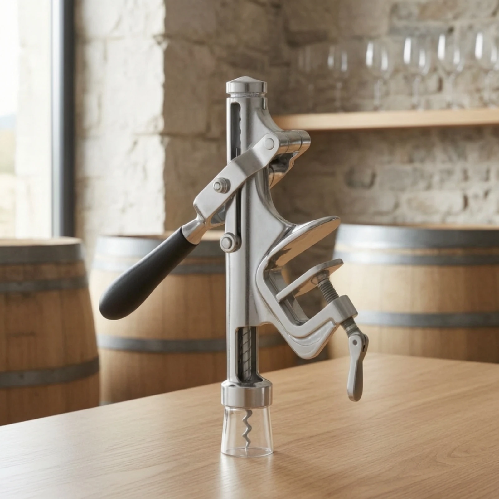 Lever Wine Opener Tabletop Wal - Cork Screw Lever 评论和价格