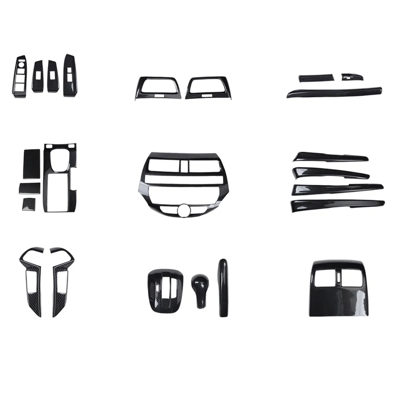 

Car Accessories Interior Decorative Window Rises Central Console Air Vent Steering Wheel Cover Trim For Accord