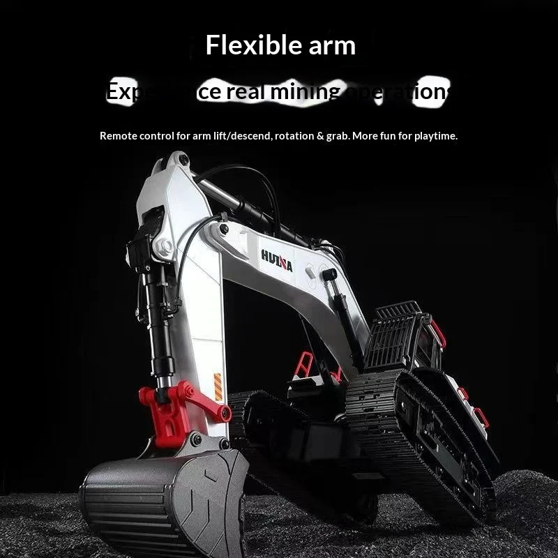 Huina 594 alloy tracked remote-controlled excavator toy car large simulation electric engineering machinery vehicle model excava
