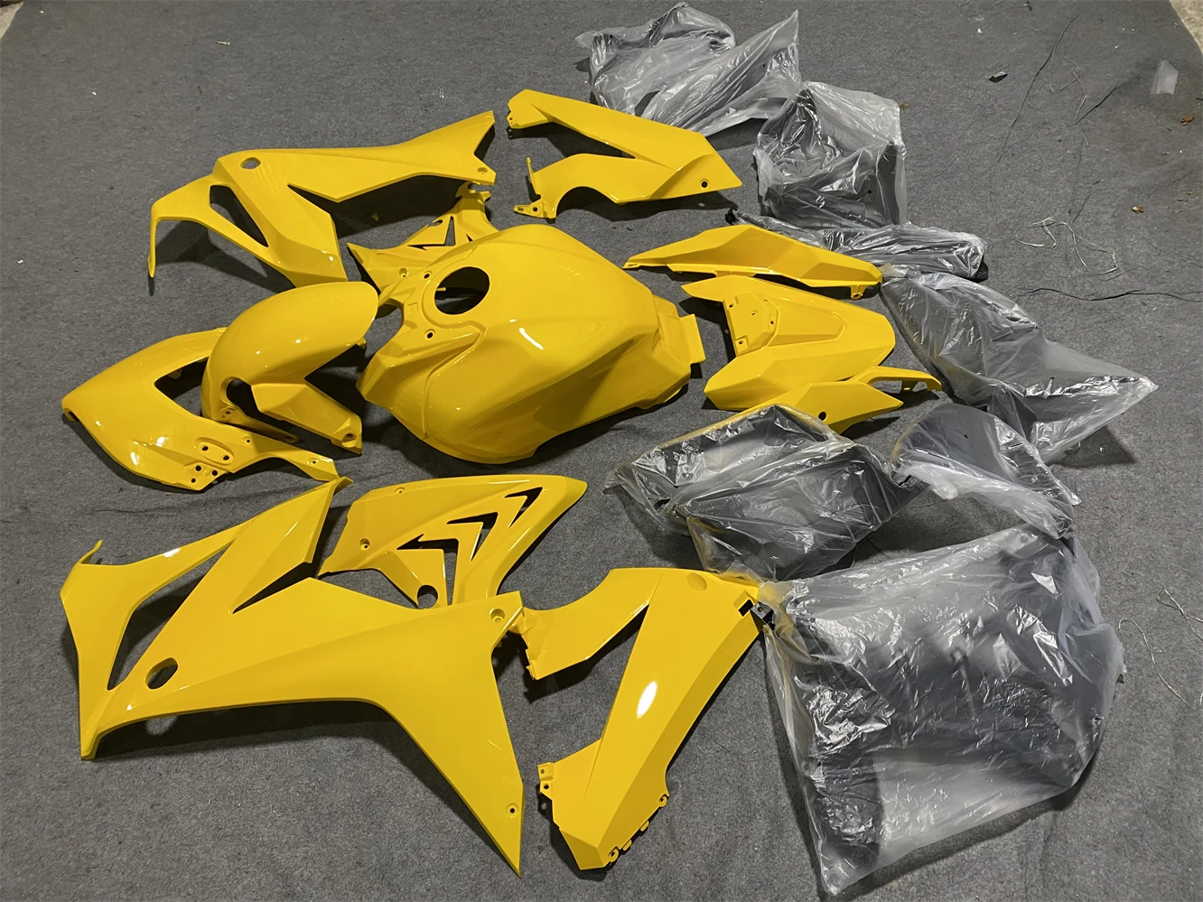 New ABS Injection Molding Fairings Kits Fit For CBR650R 2019 2020 2021 2022 2023 Bodywork Set Yellow fairing