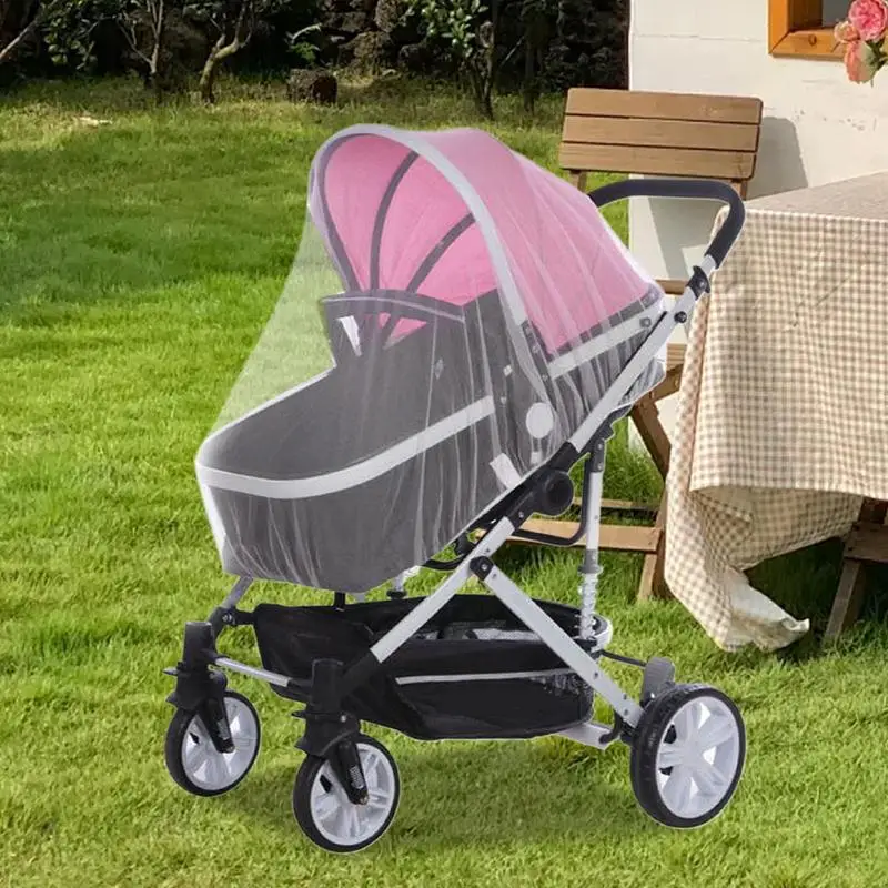 

Safe Baby Crib Netting Mosquito Net Baby Pushchair Anti-bug Netting Infant Protection Mesh Stroller Accessories Stroller Net