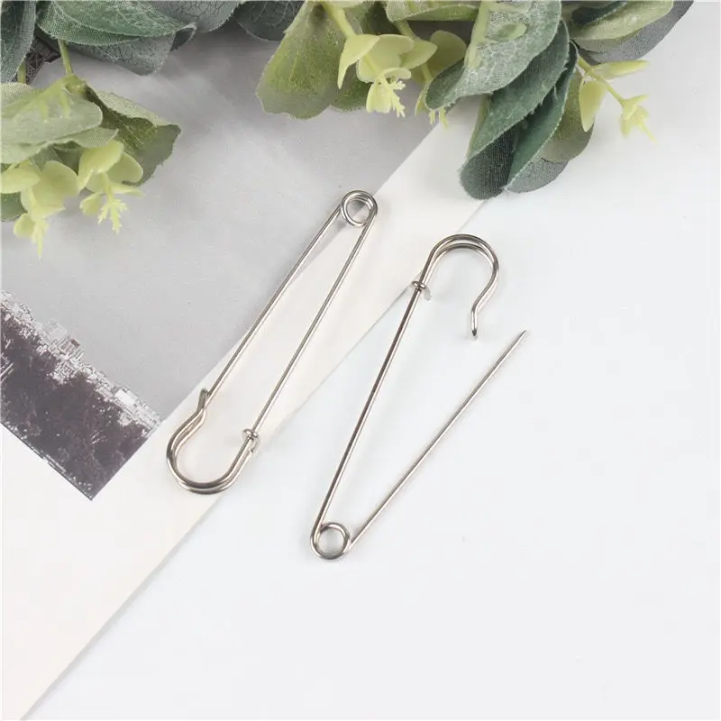 200pcs High quality Larger silver Safety Pins   SIZE 70mm