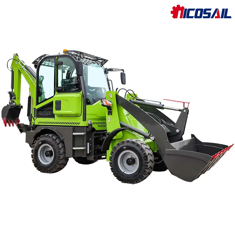 

18-25km/h Backhoe Loader 4WD Articulated Steering 2310mm Turning Radius for Narrow Spaces