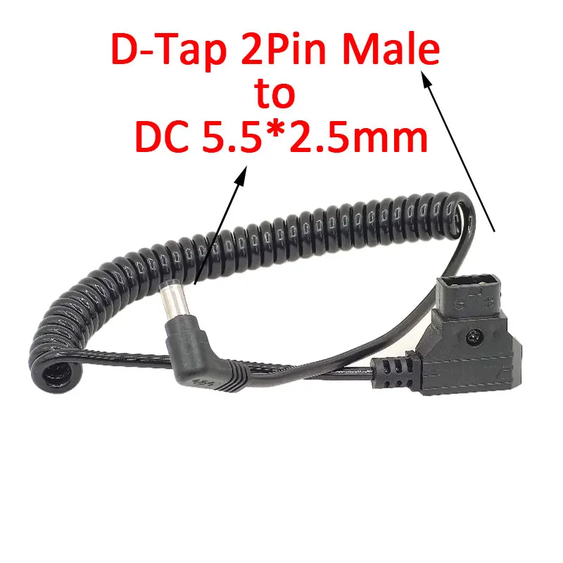 D Tap B Type Male to Right Angle DC 5.5x2.5mm Adapter Cable Accessory for Anton V Mount Battery new