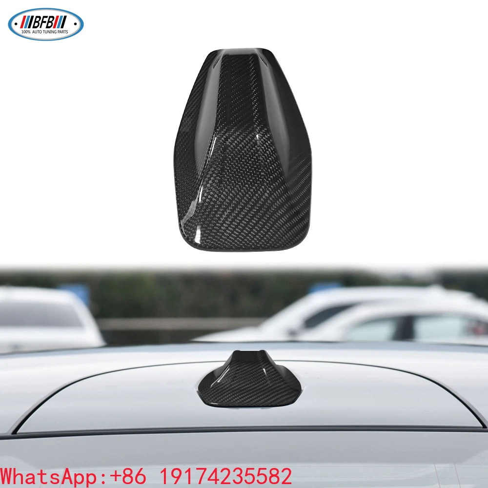 

Carbon Exterior Accessories Carbon Fiber for Car Roof Shark Fin Antenna Panel Cover for BMW 5 Series G60