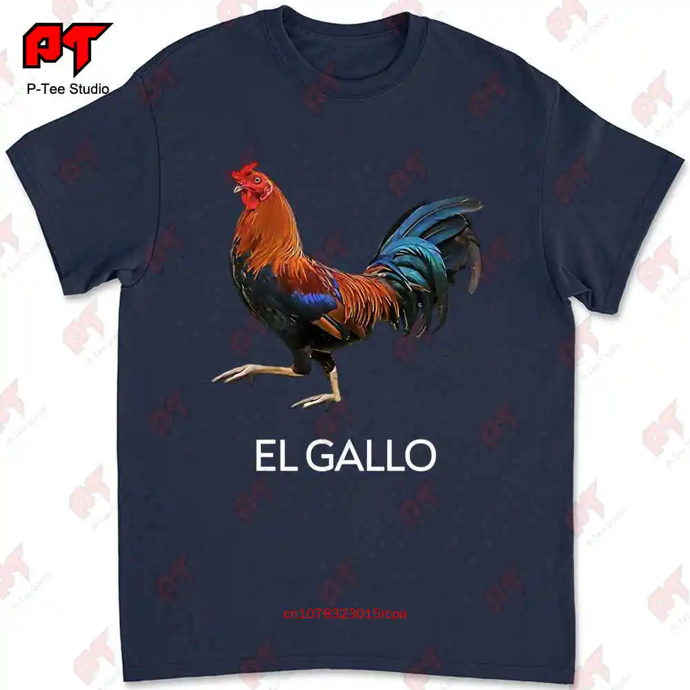 El Gallo – Mexican Lottery Rooster T-shirt I6XK