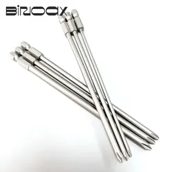 6Pcs Cross Screwdriver Bit 1/4'' Hex Shank Phillips Head Wind Drill 150mm Wrench Magnetic Socket Tool PH1 PH2