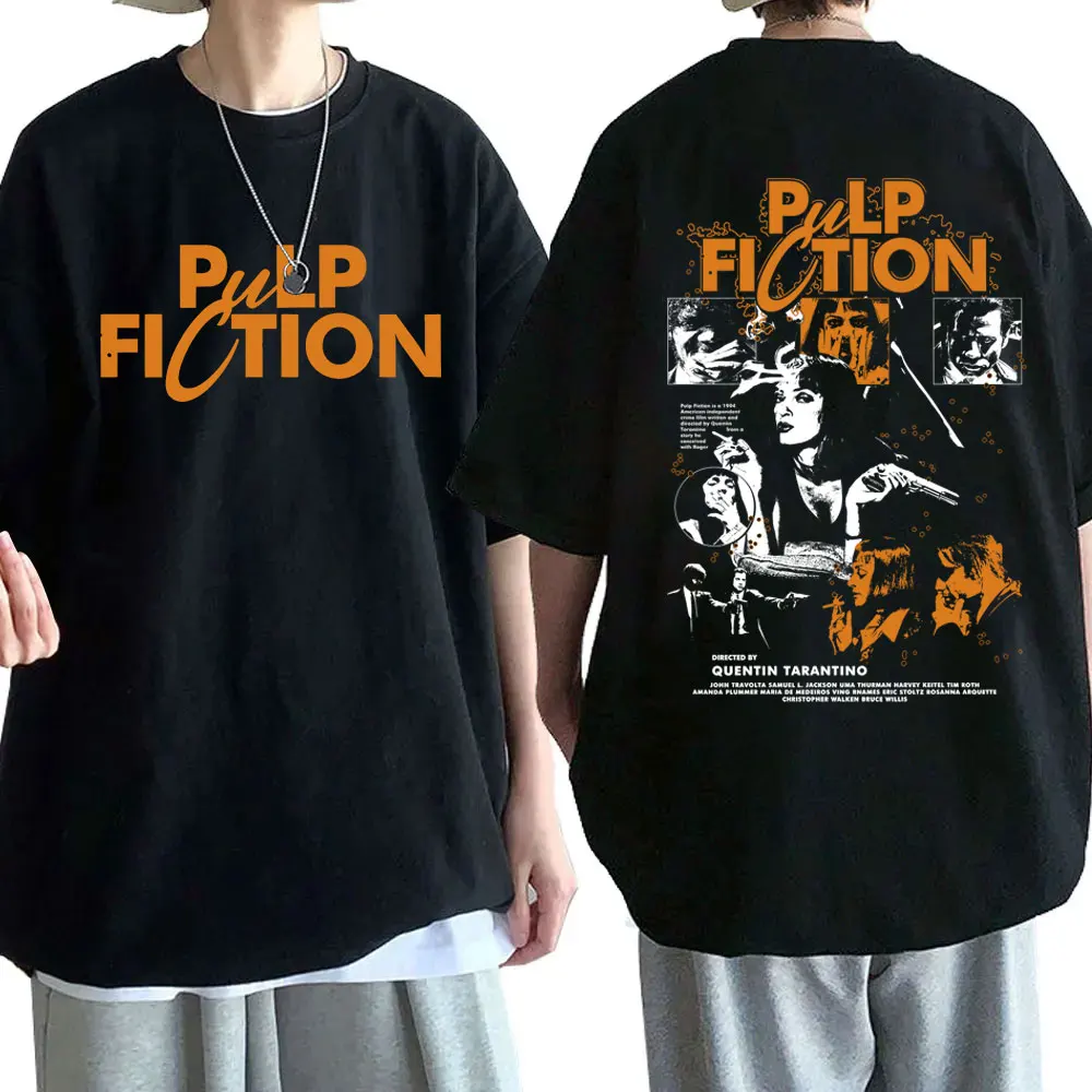 Movie Pulp Fiction T Shirts Quentin Tarantino Film Kill Bill T-shirt Men Women Casual High Quality Soft Cotton Crewneck Tshirt