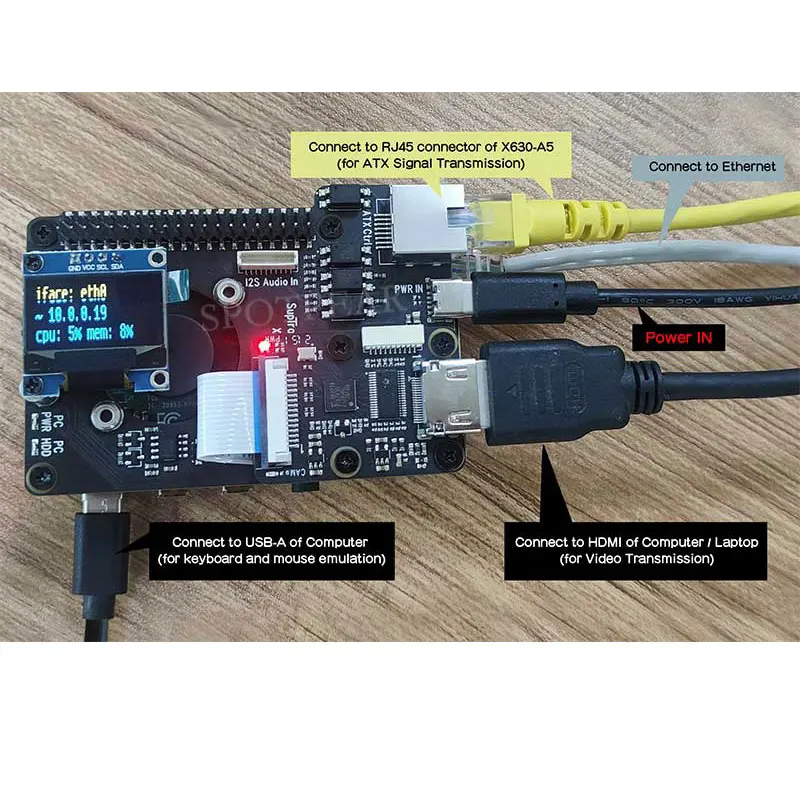 Imagem -05 - Raspberry pi 4b Kvm-a3 Based Kvm Operação e Manutenção de Servidor Over ip Hdmi-compatível com Csi