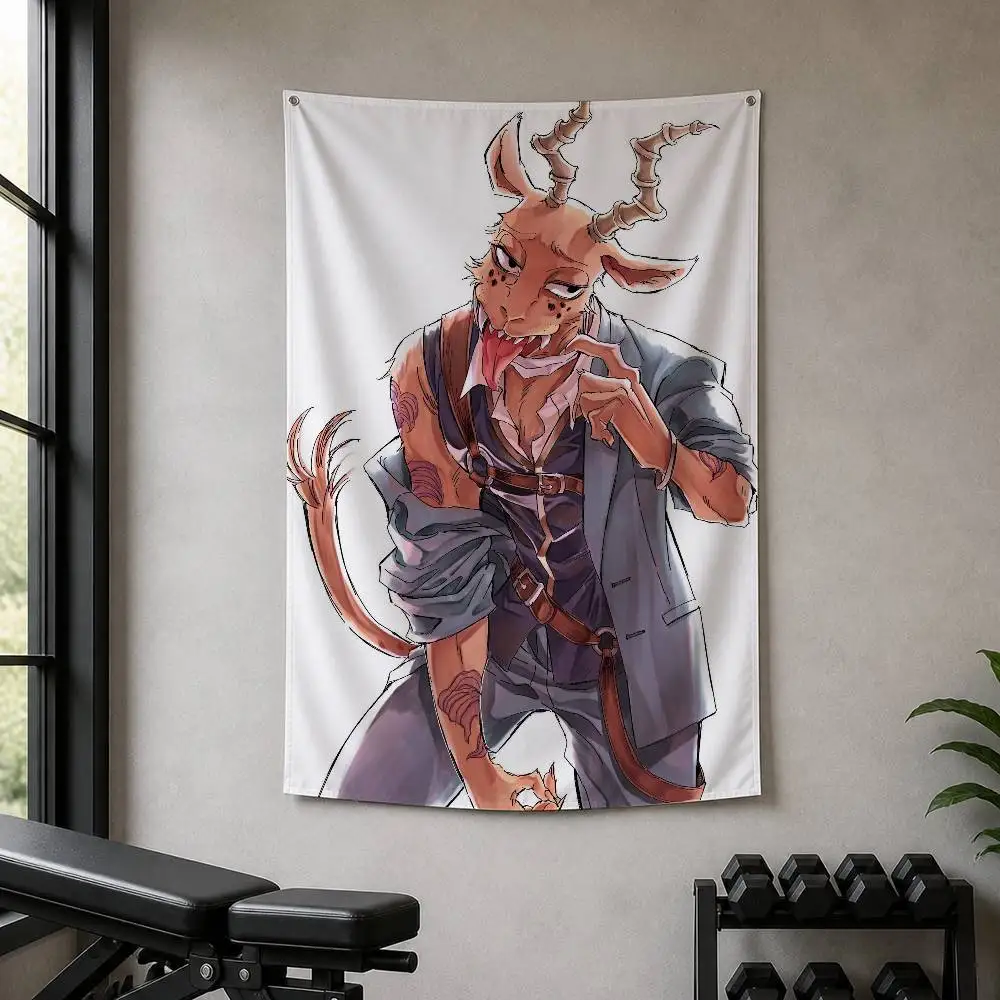 Anime Melon Beastars Decorative Wall Flag Banner for Home Garden Garage Indoor Outdoor Decor