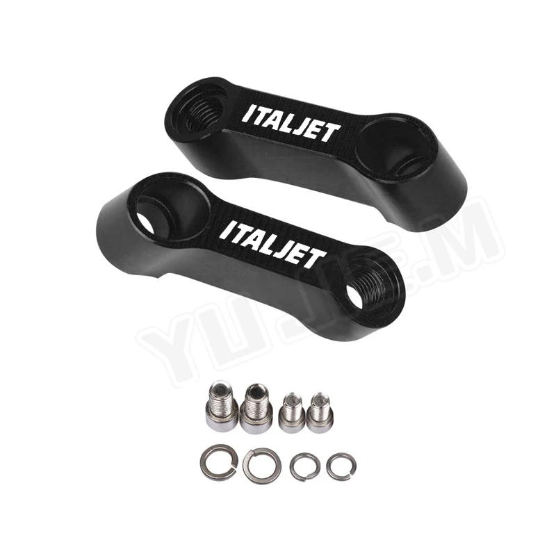 8mm Rearview Mirror Extend Motorcycle Accessories Mirrors Riser Extension Bracket For Italjet Dragster 200/250i/125/400 10mm