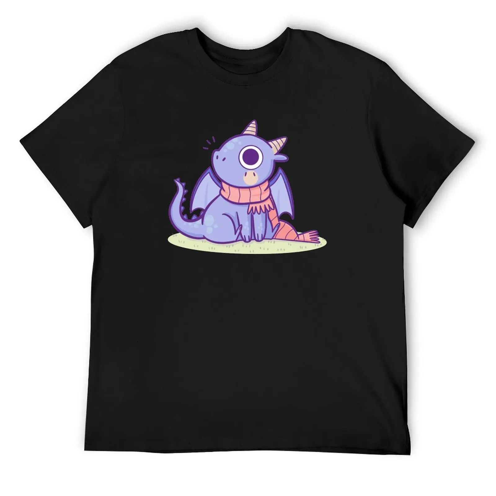 

Dragon With a Scarf T-Shirt quick drying aesthetic clothes funny t shirts for men