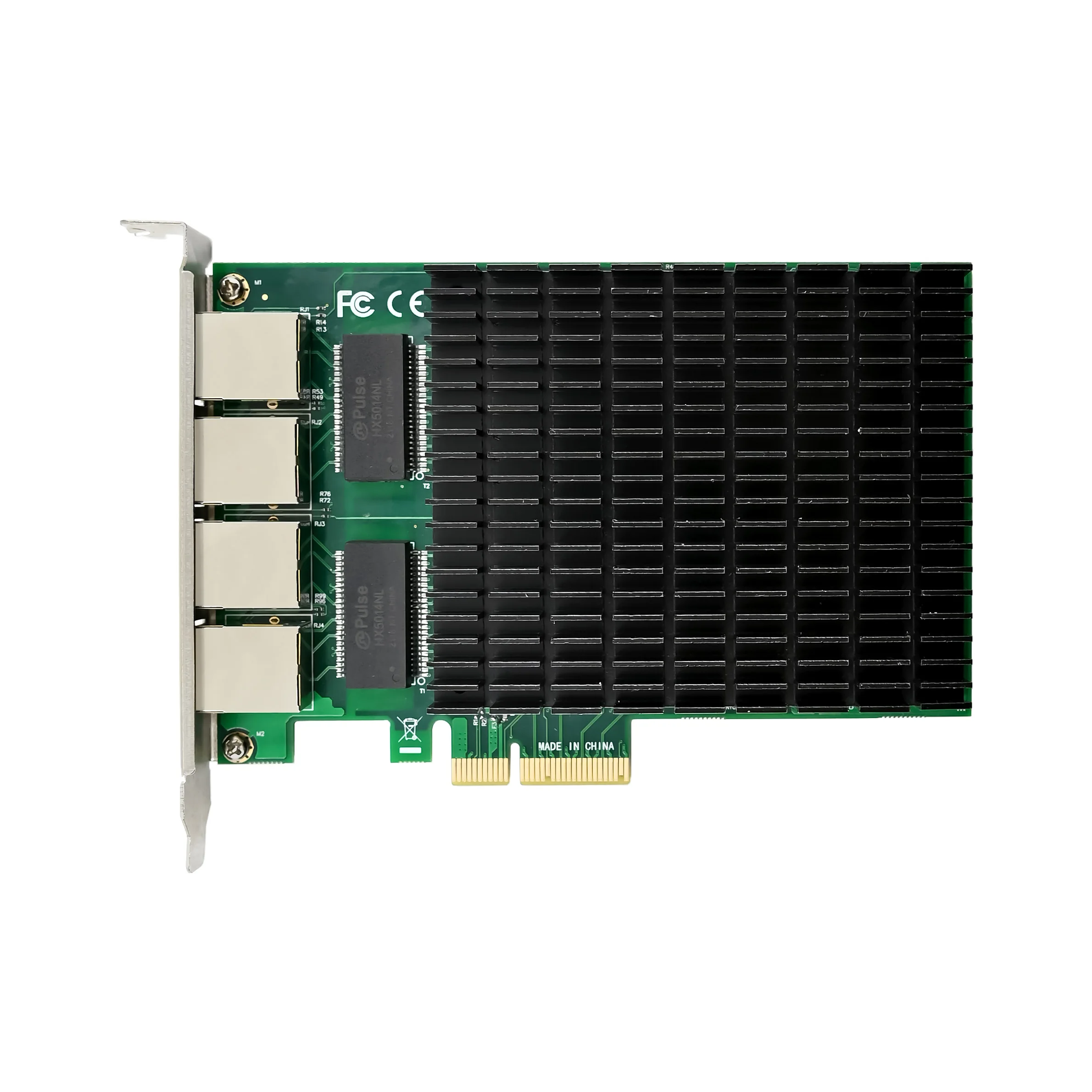 SUNWEIT ST7372 PCIe X4 محول شبكة جيجابت إيثرنت رباعي المنافذ 1G في tel I210AT