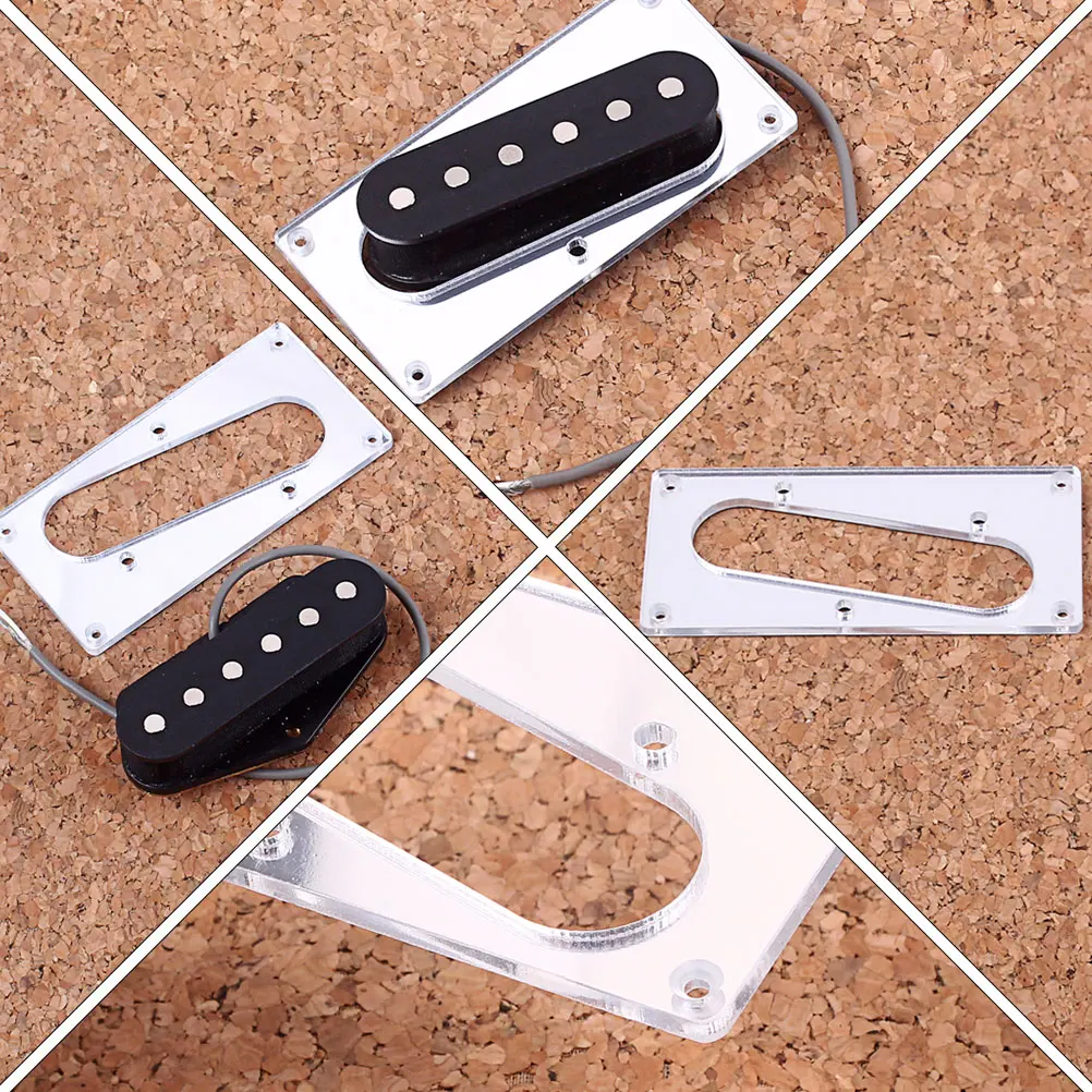 

Mirror Cover Plate Electric Guitar Conversion Pickup Frame Pre-Drilled Holes Color-Matching Screws Included Guitar Supplies