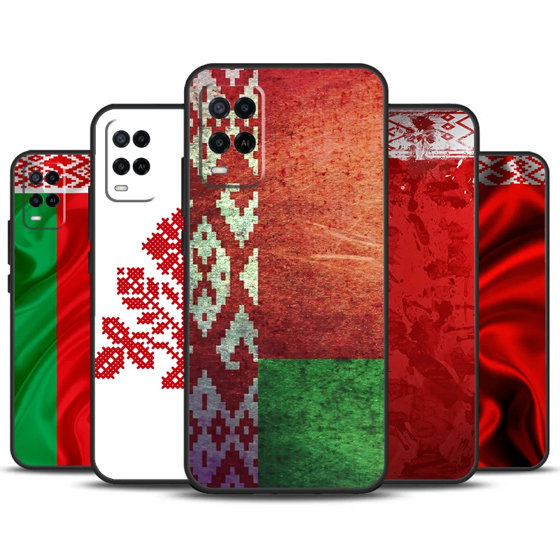 Belarus Flag For OPPO A74 A94 A54 A58 A78 A98 A5 A9 A53 A15 A52 A72 A17 A57 A77 A16 A76 A96 A57S Case