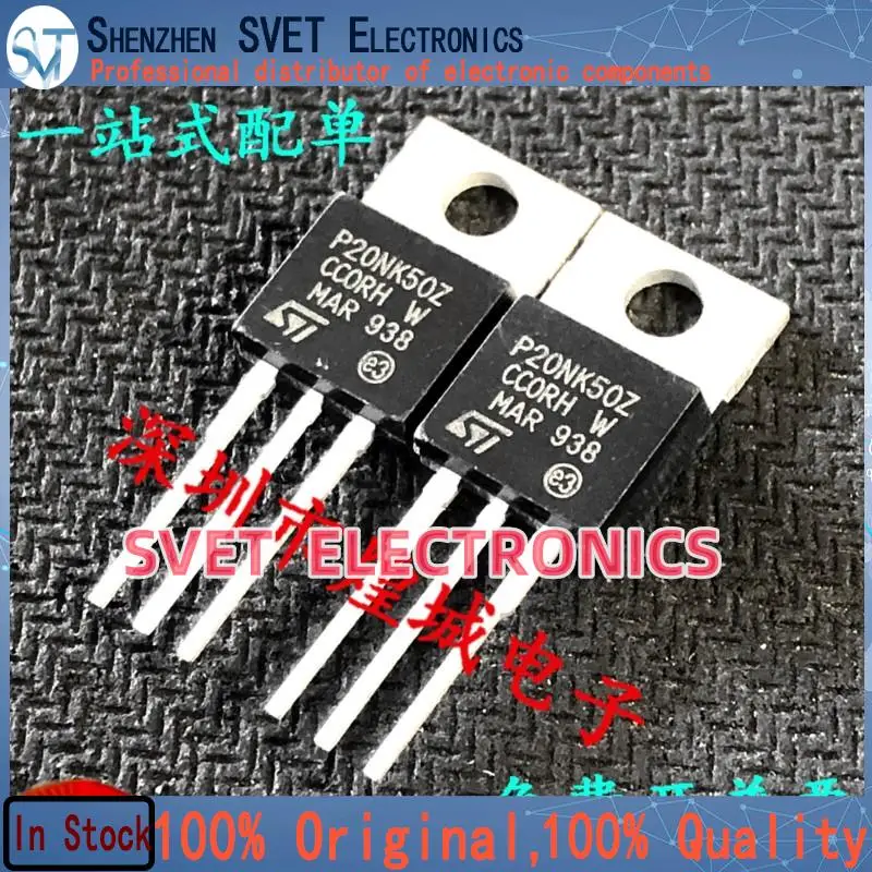 10PCS-50PCS  P20NK50Z STP20NK50Z  TO-220 500V 17A   Original In Stock Fast shipping