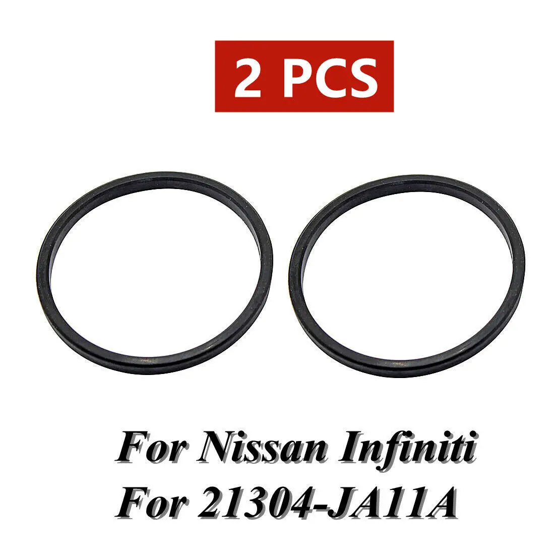 2X Engine Oil Cooler Seal O-Ring Gasket Fit For Nissan Infiniti Armada Titan 21304-JA11A B130443U00