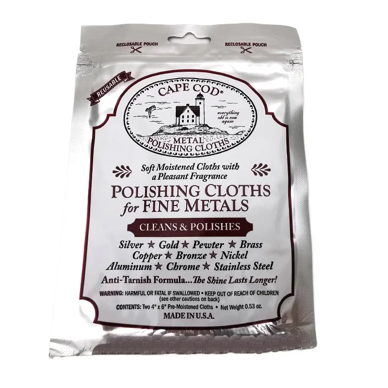 كيب كود الأصلي يطفو على قماش التلميع للأعمار الجميلة - عبوة مزدوجة، لساعة المجوهرات والفولاذ المقاوم للصدأ