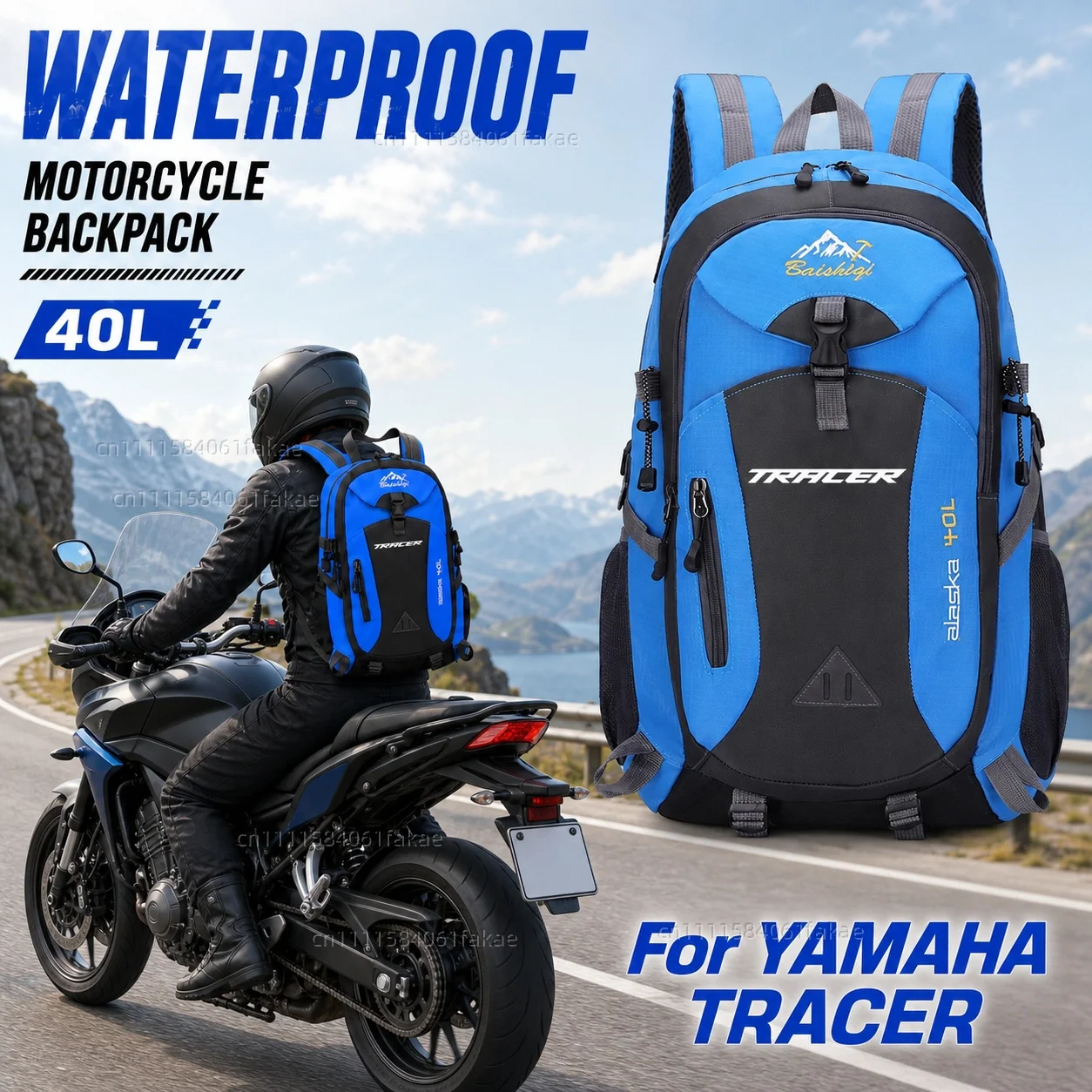 

For YAMAHA TRACER 900GT Tracer 700 900 GT Tracer700gt MT09 MT07 2021 Motorcycle Backpack 40L Waterproof Travel Backpack Outdoor