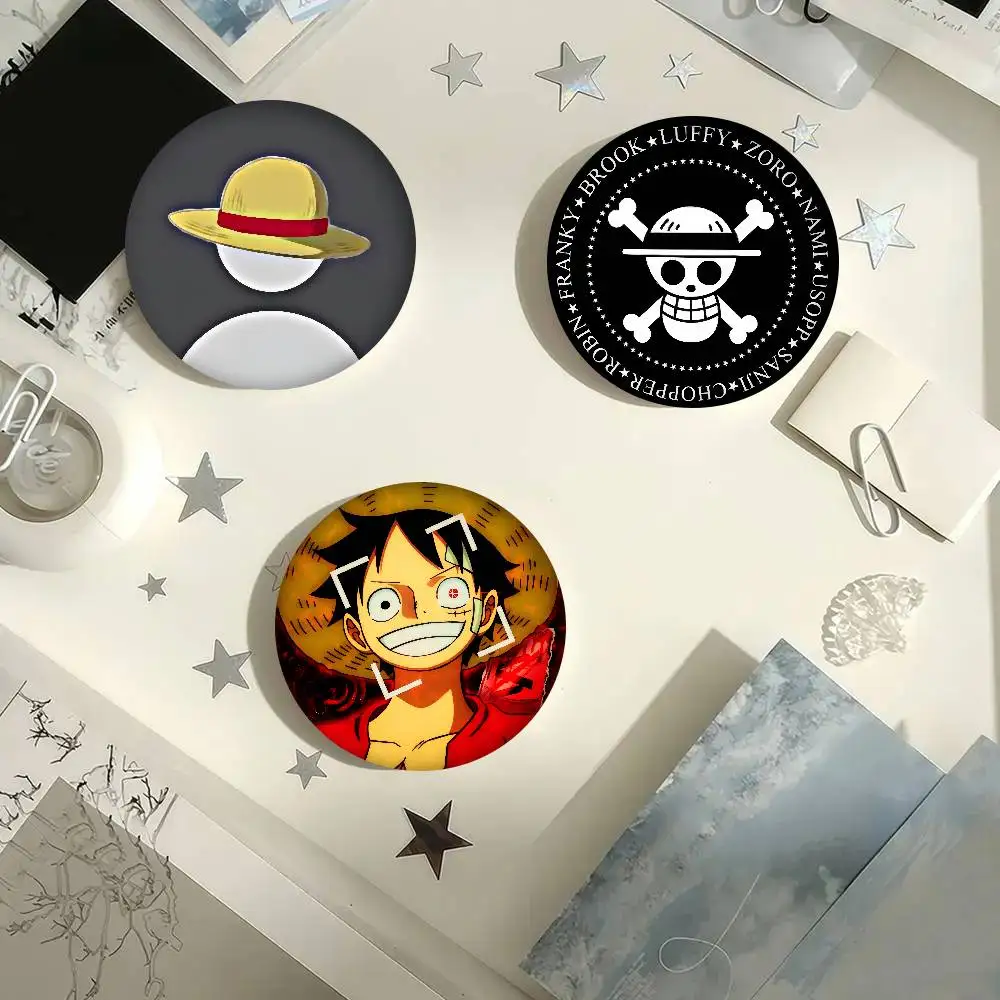 Anime Monkey D logo Luffy  New Brooches Soft Button Pin Funny Silly Gnarpy On A Skateboard Meme Badge Gamer Collection Gifts