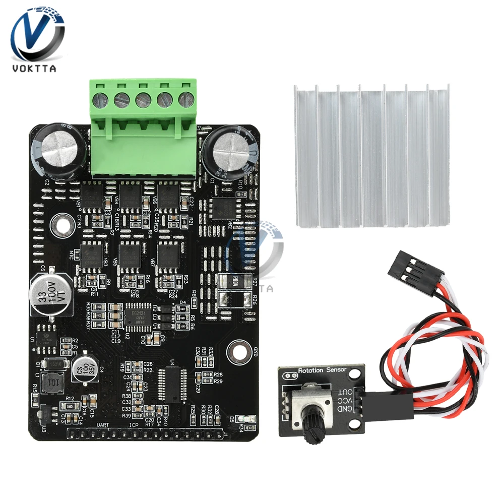 1600W 50A DC 6-80V PWM Motor Speed Controller BLDC Brushless Hall Motor Controller 6V 12V 24V 36V 48V 60V 72V Motor Driver Board