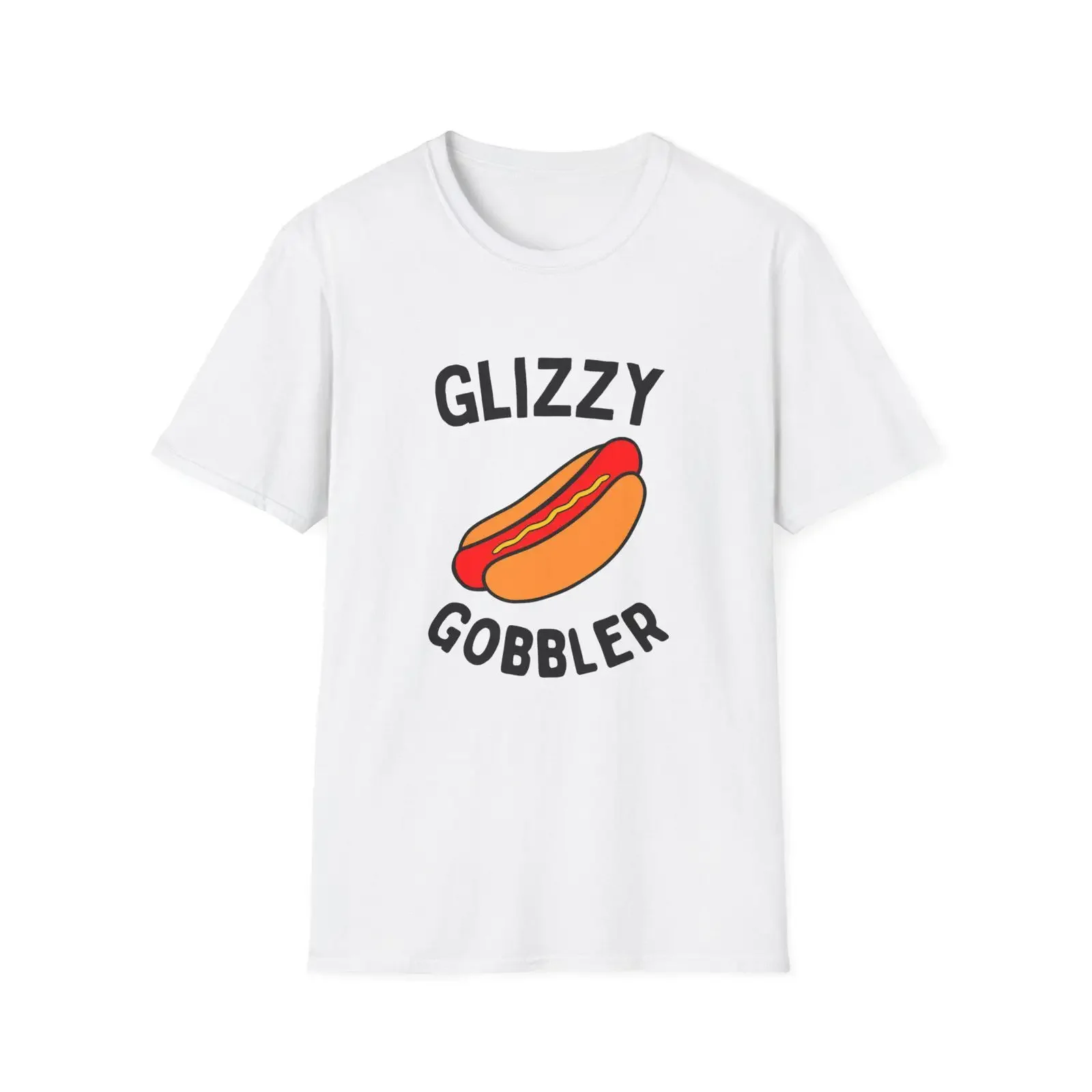 Glizzy Gobbler Funny Hot Dog Meme T Shirt BBQ CookouT Summer Foodie Drip Softstyle vintage Washed Stylish streetwear homme
