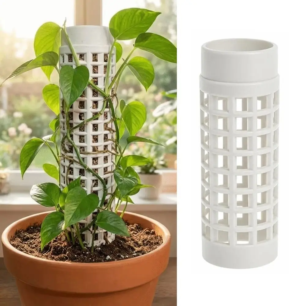 2pcs Durable Plastic Moss Pole Easy Assembly Combinable Plant Fixed Bracket Vine Climbing Column Indoor Plants