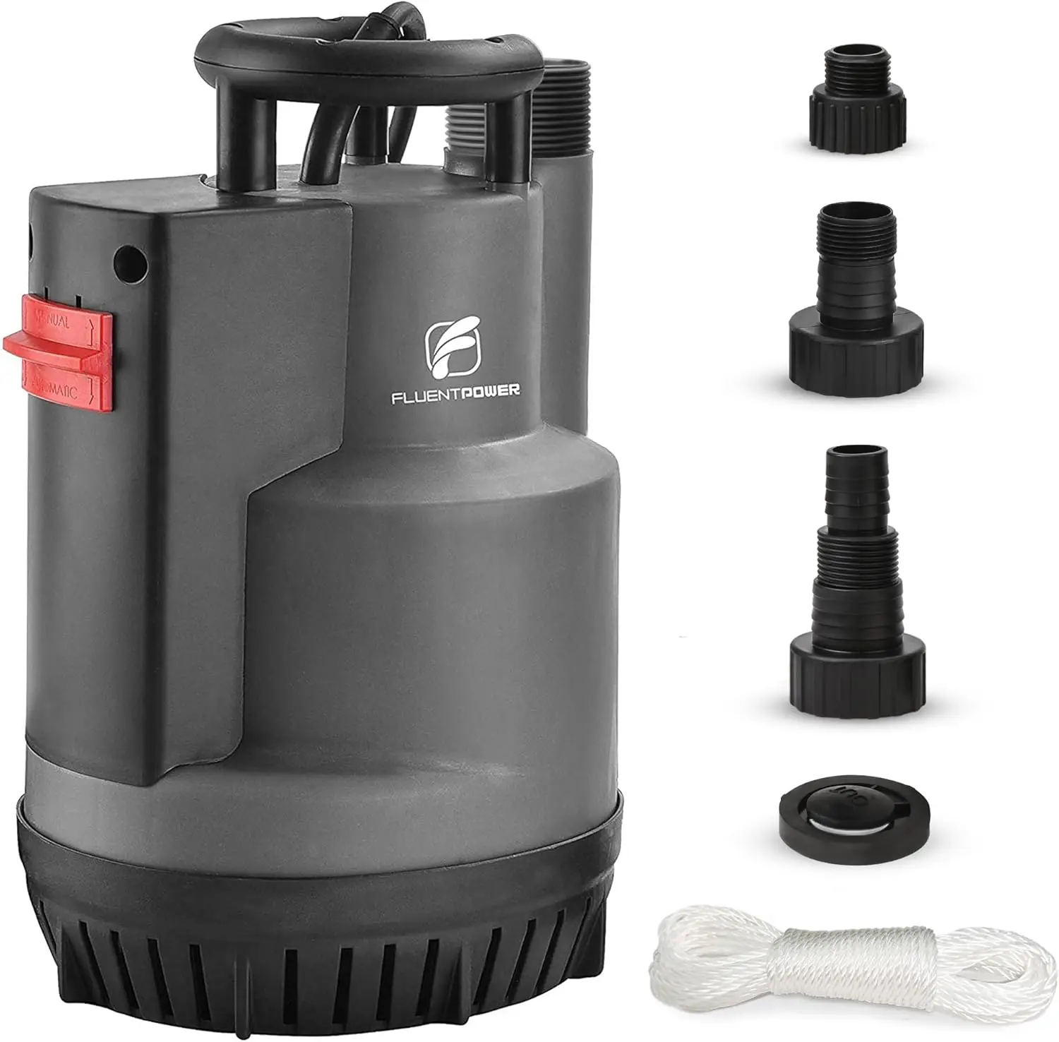 

1/2HP Submersible Sump Pump 2500GPH, Auto/Manual Control with Float Switch, 16.4ft Cord for Pool Garden Pond Basement Draining