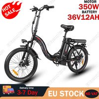 SAMEBIKE E-bike 350W Brushless Motor 36V12AH Lithium Battery Adult Electric Bicycle 20-inch Tire Folding Mountain Electric Bike